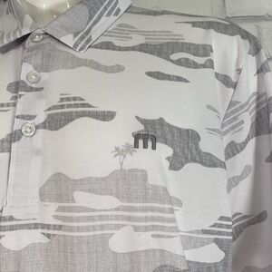 Travis Mathew Shirt Men's 3XL Polo Camo Floral Golfing Hawaiian Beach NWT